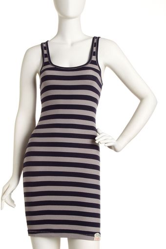  Striped Knit Dress 
