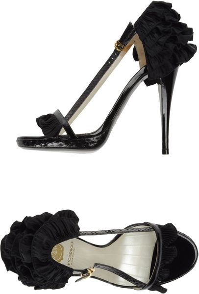 Viktor & Rolf Platform Sandals in Black - Lyst