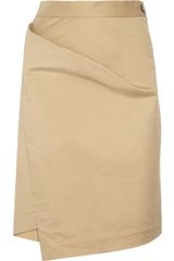 Vivienne Westwood Anglomania New Accident Folded Stretchcotton Skirt