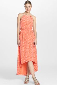 Cynthia Steffe Landa Print Silk Halter Dress - Lyst
