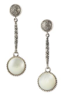 Stephen Dweck Silver Mother of pearl Drop Earrings - Lyst