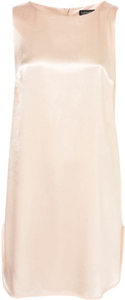 Topshop Pearl Sleeveless Shift Dress - Lyst