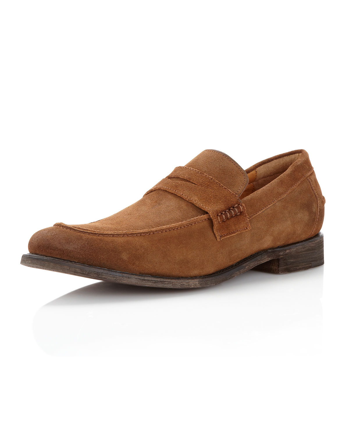 men's suede penny loafers