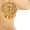 Aurelie Bidermann Pachacamac 18karat Goldplated Medallion Clip Earrings in Gold - Lyst