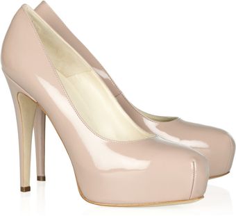 Brian Atwood Maniac Patentleather Platform Pumps - Lyst