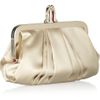 Christian Louboutin Mini Loubi Satin Frame Clutch in Silver (champagne) - Lyst