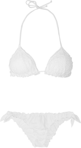 Emamó Poeme Lace Triangle Bikini - Lyst