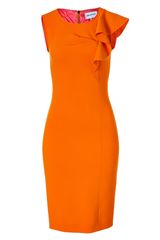 Emilio Pucci Mango Wool Sheath Dress