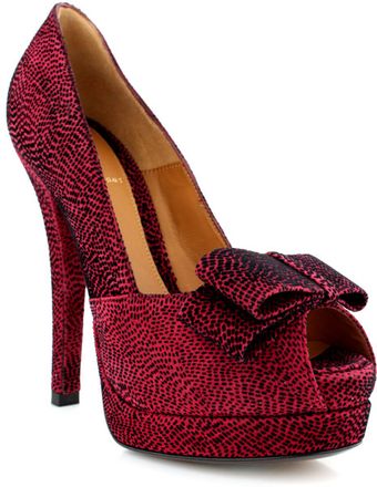 Fendi Platform Pump with Bow - Lyst