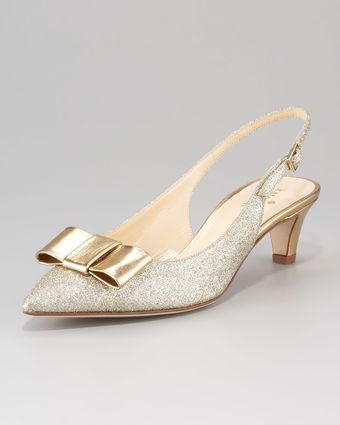  Sincere Glitter Bow Slingback 