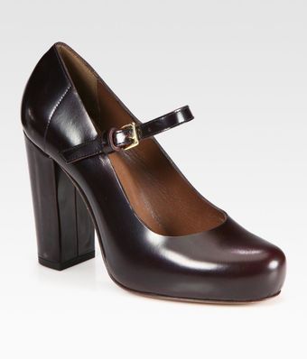  Leather Mary Jane Pumps 