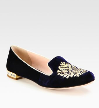  Velvet Jewel Smoking Slippers 