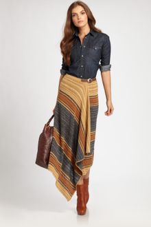 Ralph Lauren Blue Label Western Denim Shirt - Lyst