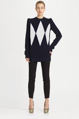 Stella McCartney Charlie Brown Argyle Sweater