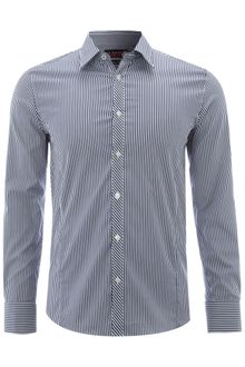 Ted Baker Long Sleeved Lux Satin Stripe Formal Shirt - Lyst