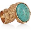 Yves Saint Laurent Arty Goldplated Glass Ring in Gold - Lyst