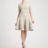 Yves Saint Laurent Wool Knit Dress in Gray (pearl) - Lyst