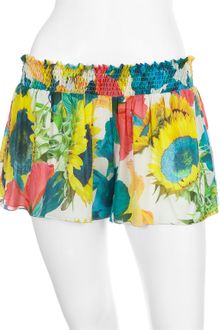 Alice + Olivia Smocked Waist Play Shorts - Lyst