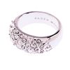 Karen Millen Slim Encrusted Metal Ring in Gray (silver) - Lyst