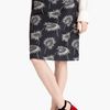 Marni Floral Print Aline Skirt in Black - Lyst