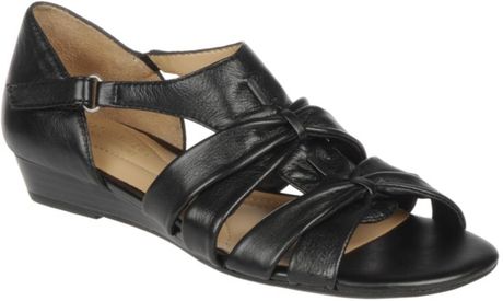 Naturalizer Joslin Sandals in Black (black leather) | Lyst