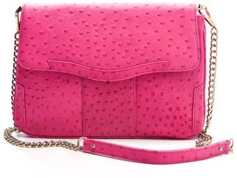 Rebecca Minkoff Ostrich Embossed Beau Clutch - Lyst