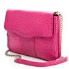 Rebecca Minkoff Ostrich Embossed Beau Clutch in Pink - Lyst