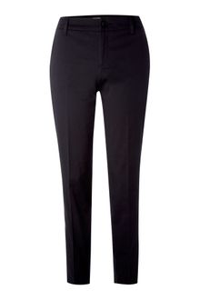 Stefanel Gabardine Stretch Trousers - Lyst