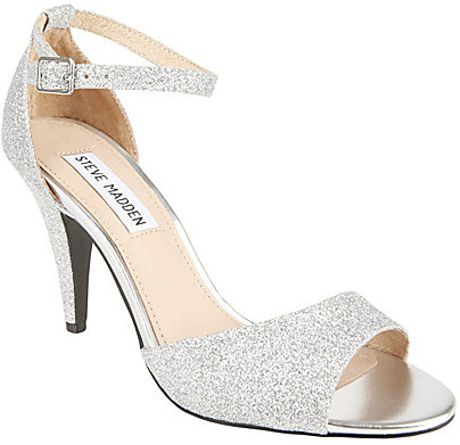 steve madden silver glitter flats
