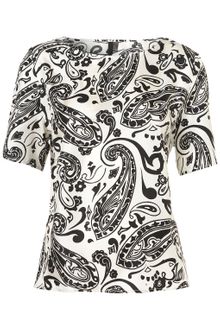 Topshop Paisley Print Silk Tee By Boutique - Lyst