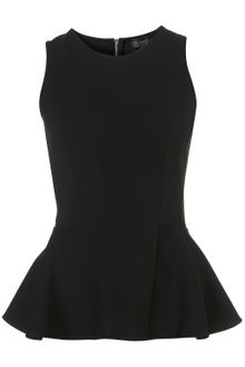 Topshop Panel Peplum Shell Top - Lyst