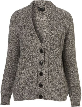  Knitted Tweedy Stitch Cardi 