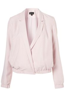 Topshop Cupro Bomber Jacket - Lyst