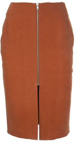 Acne Harlow Rustic Skirt in Brown - Lyst