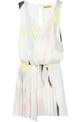 Alice + Olivia Rylyn Printed Silkblend Dress