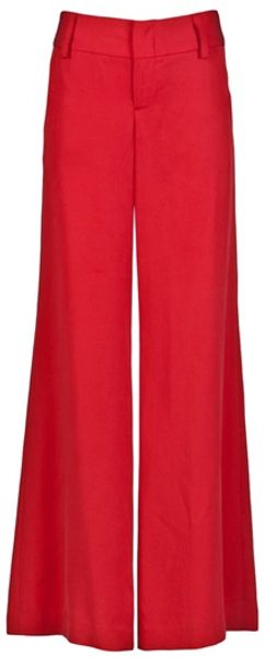 Alice + Olivia Wide Leg Trouser - Lyst