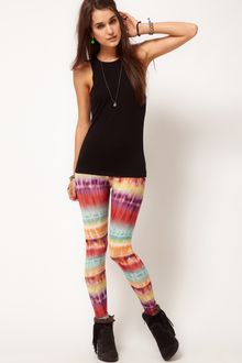 ASOS Collection  Leggings in Bright Ombre Print - Lyst