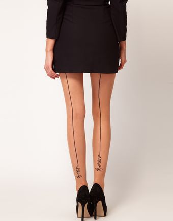 Asos Asos Oui Non Back Seam Tights - Lyst