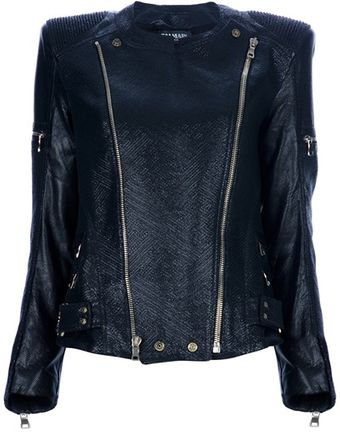 Balmain Biker Jacket - Lyst