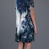 Balmain Shift Dress in Blue - Lyst