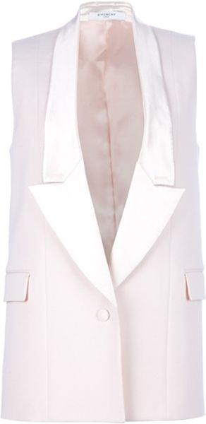 Givenchy Tuxedo Waistcoat in Beige (nude) - Lyst