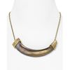 House Of Harlow 14kt Plated Horizontal Engraved Horn Necklace  in Gold - Lyst
