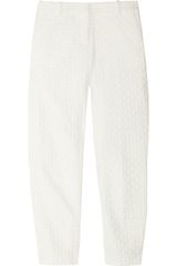 J.Crew Café Embroidered Eyelet Capri Pants
