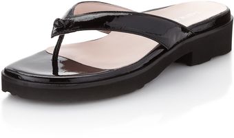  Tara Patent Leather Thong Sandal 