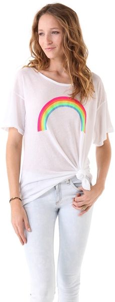 Wildfox Rainbow Tee - Lyst