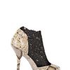 Dolce & Gabbana 110mm Python Lace Pointy Low Boots in Black (beige) - Lyst