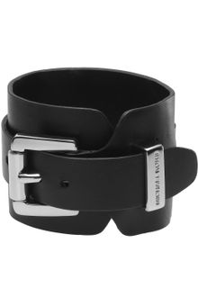 Michael Kors Leather Cuff Black - Lyst