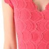 Nightcap Clothing Deep V Cap Sleeve Dress in Pink (coral) - Lyst