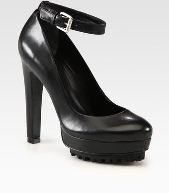 Pour La Victoire Plateau Leather Platform Pumps - Lyst