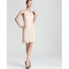 Sue Wong Lace Dress in Beige - Lyst